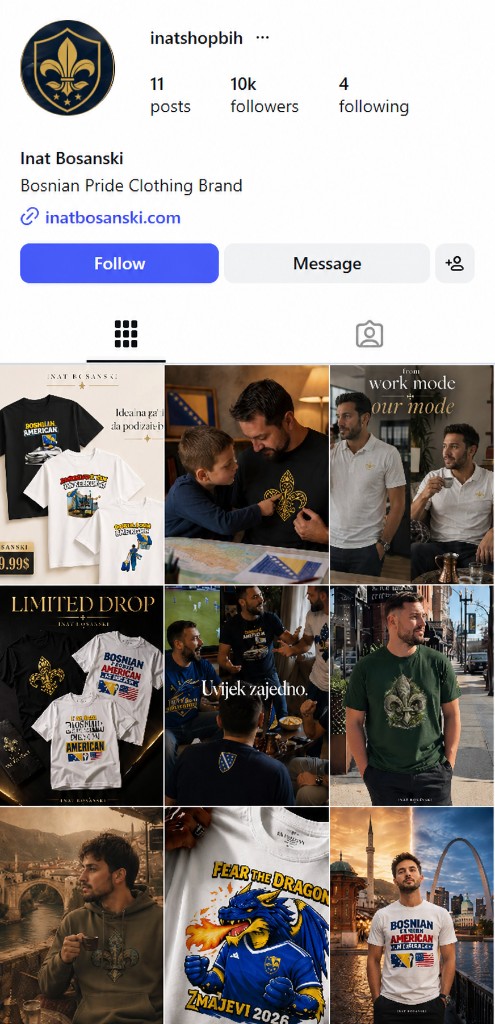 Inat Bosanski Instagram profile